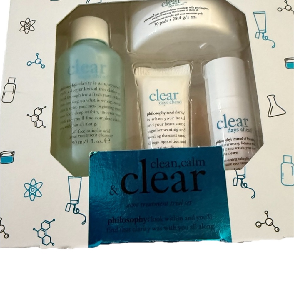 Philosophy Clear Days Ahead Acne Treatment Trial Set Rare Discontinued 09/24 New